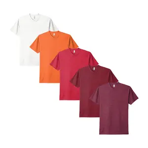 Next Level Apparel Unisex CVC Short Sleeve T-Shirts for Women & Men, Multi Pack Crew Neck Cotton / Polyester Bulk Undershirts - 15 Different Colors