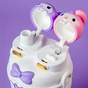 ff  Kuromi 18.6oz Insulated Cup Student 316 High Value Direct Drinking Cup Water Bottle Home Decoration Halloween Christmas Thanksgiving Party Gifts Birthday Gifts  zz