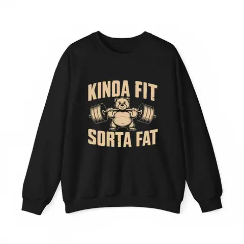 Men's Funny Weightlifting Bear Print T-Shirt - Menswear, 100% Heavyweight Cotton, Round Neck, Casual Oversized Relaxed Fit, True Unisex Gym Top, Funny T Shirts for Adults, Check Sizing Chart