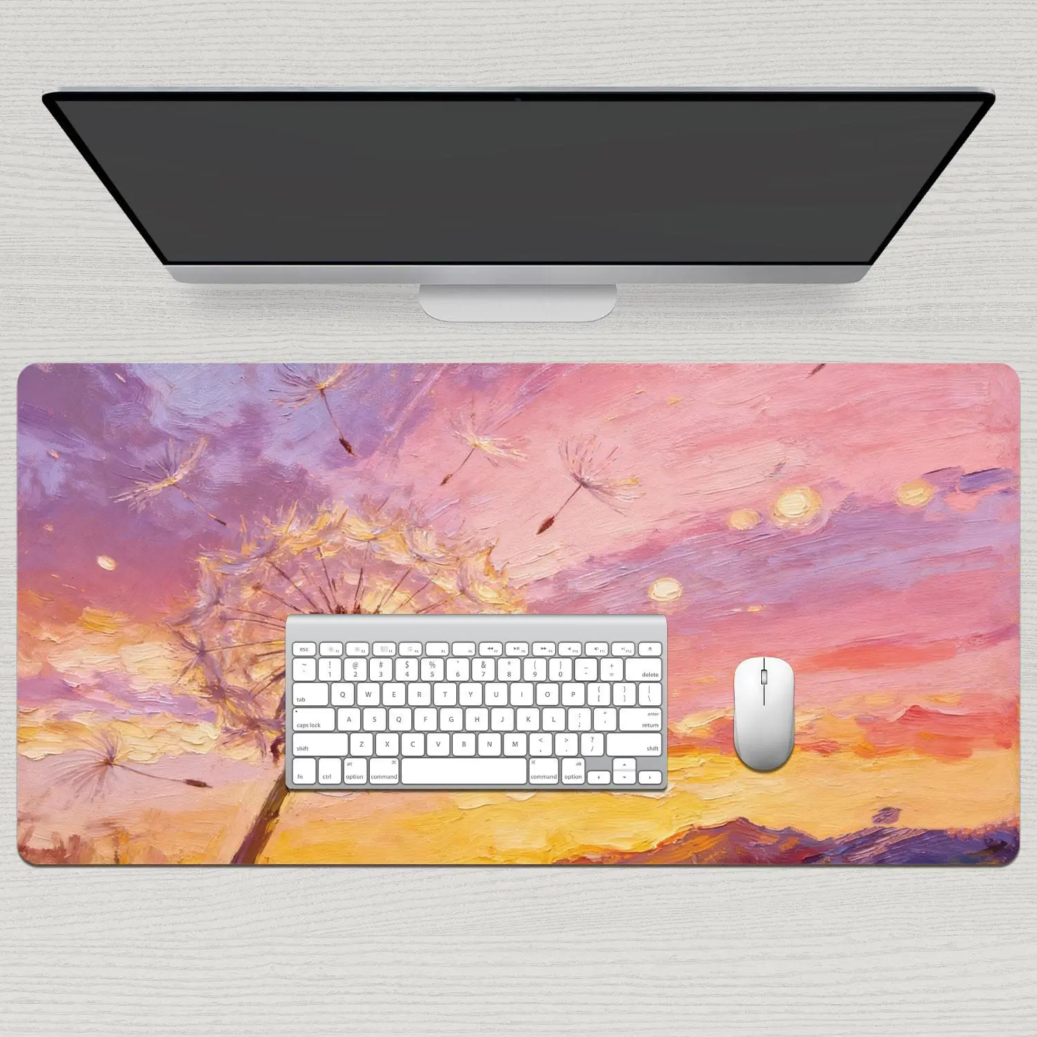 Cute Aesthetic Custom-Shaped Hamster Sublimation Mouse Pad - Non-Slip Stitched Edge Desk Mat for Precise Control, Gaming & Office Use, Cool Desk Accessory for Computer & Laptop Aesthetic Setup Decor, Cool Desk Accessories