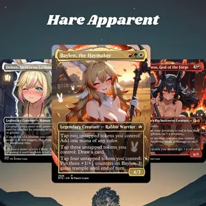 MTG Proxy 100+ Card Custom Art Commander Deck – Hare Apparent – Endless Rabbit Swarm Token Explosion Combo | Whimsical Fantasy Premium Collector Gift Set for MTG Card Players, Fans & Serious Collectors