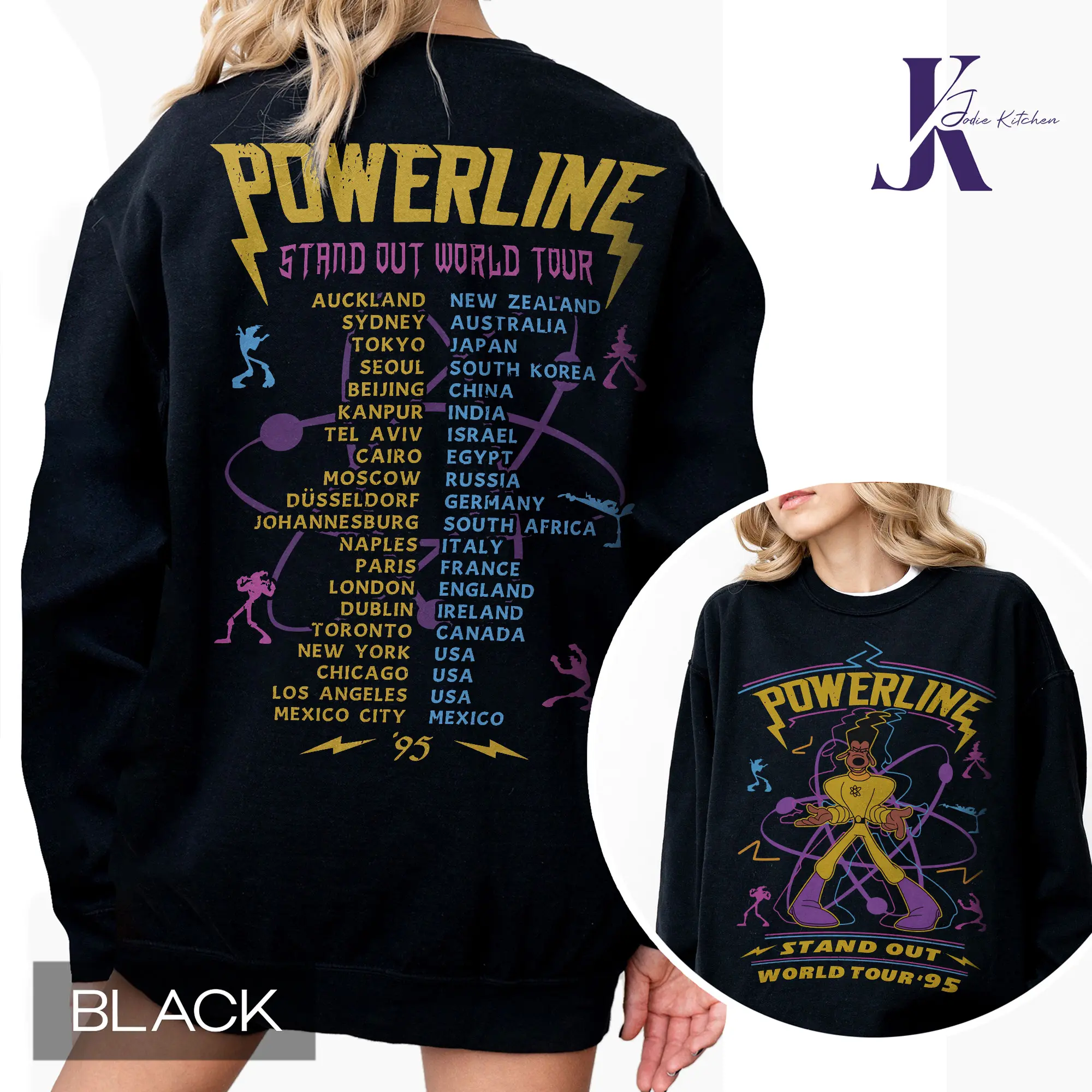 Powerline Goofy Movie Comfort Colors Shirt, Vintage Powerline Stand Out T-shirt, Goofy Powerline Max Goof, A Goofy Movie Shirt