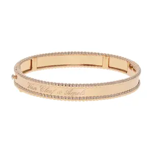 Pre-owned Van Cleef & Arpels Perlee Bangle Bracelet