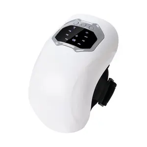 Electric Heated Knee Massager, USB Rechargeable Vibration Knee Massage Tool, Kneading Hot Compress Knee Massage Machine for Home & Travel