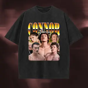 Connor Storie as Ilya Rozanov T-shirt, Sexiest Heated Rivalry Mineral Washed Tee, Gift for Queer Movie, Hockey, Gay Stories Book Fans