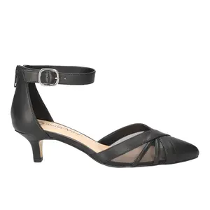 Bella Vita Womens Malani Kitten Pumps Dress Casual Low Heel 1-2" - Black