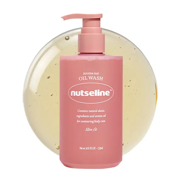 nutseline Aroma Nut Oil Wash 315ml – Korean 2-in-1 Shower & Bath Oil Wash - Sweet Almond, Sunflower & Macadamia Oils - Aromatherapy K-Beauty Body Cleanser