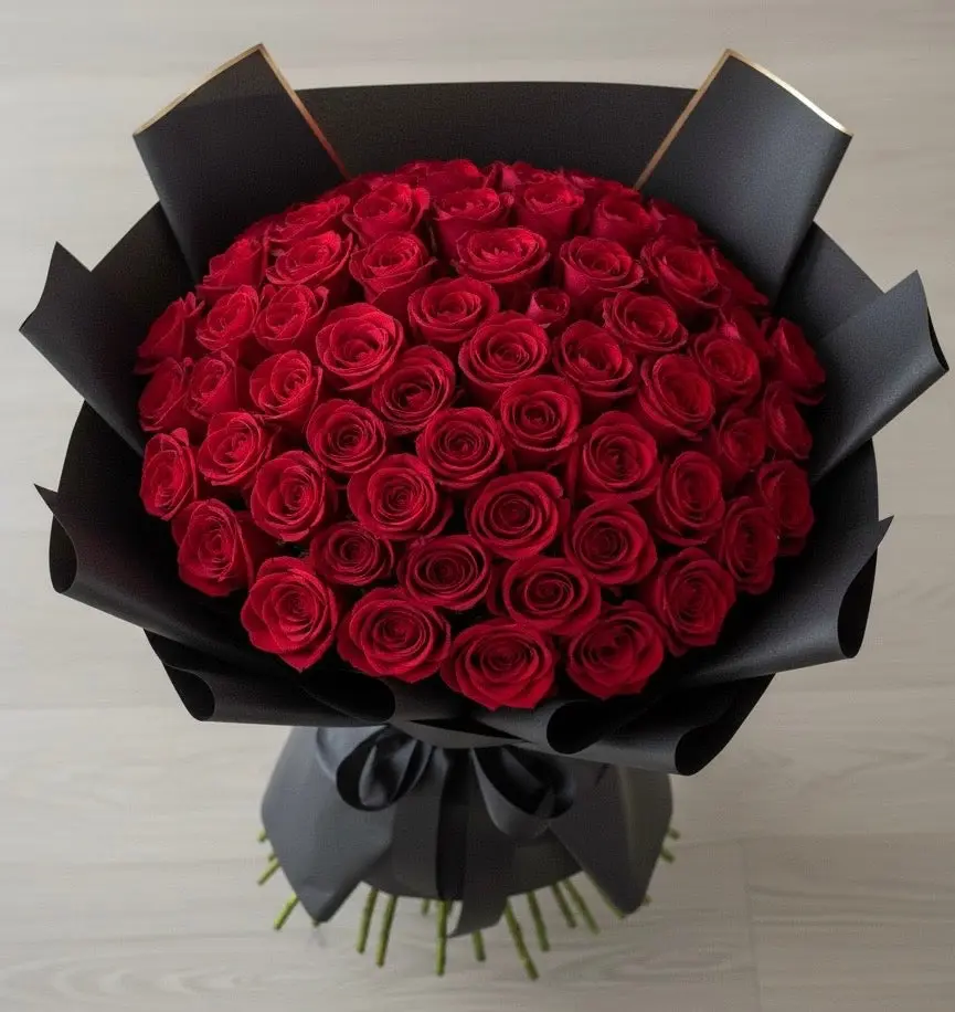 100 Long-Stem Red Rose Bouquet