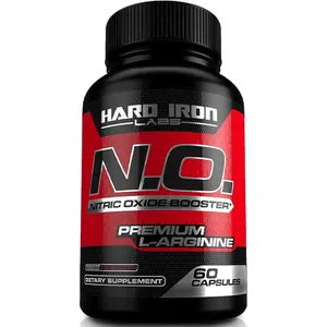 N.O. Nitric Oxide Booster 3000mg with L-Arginine, L-Citrulline - Non-GMO, Gluten-Free, Vegan - Pre-Workout Supplement for Muscle Growth, Stamina, Energy, Pumps, Vascularity - 60 Capsules