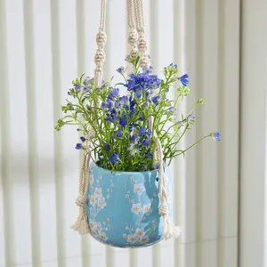 SkyBlossom Hanging Planter with Macrame Plant Hanger