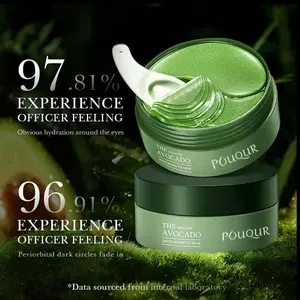Avocado Moisturizing Eve bagMask,60pcs/setUnder Eye Mask, Eye Care Product for Dark EyeBags,Skin Care Gift Moisturizer HydratingComfort