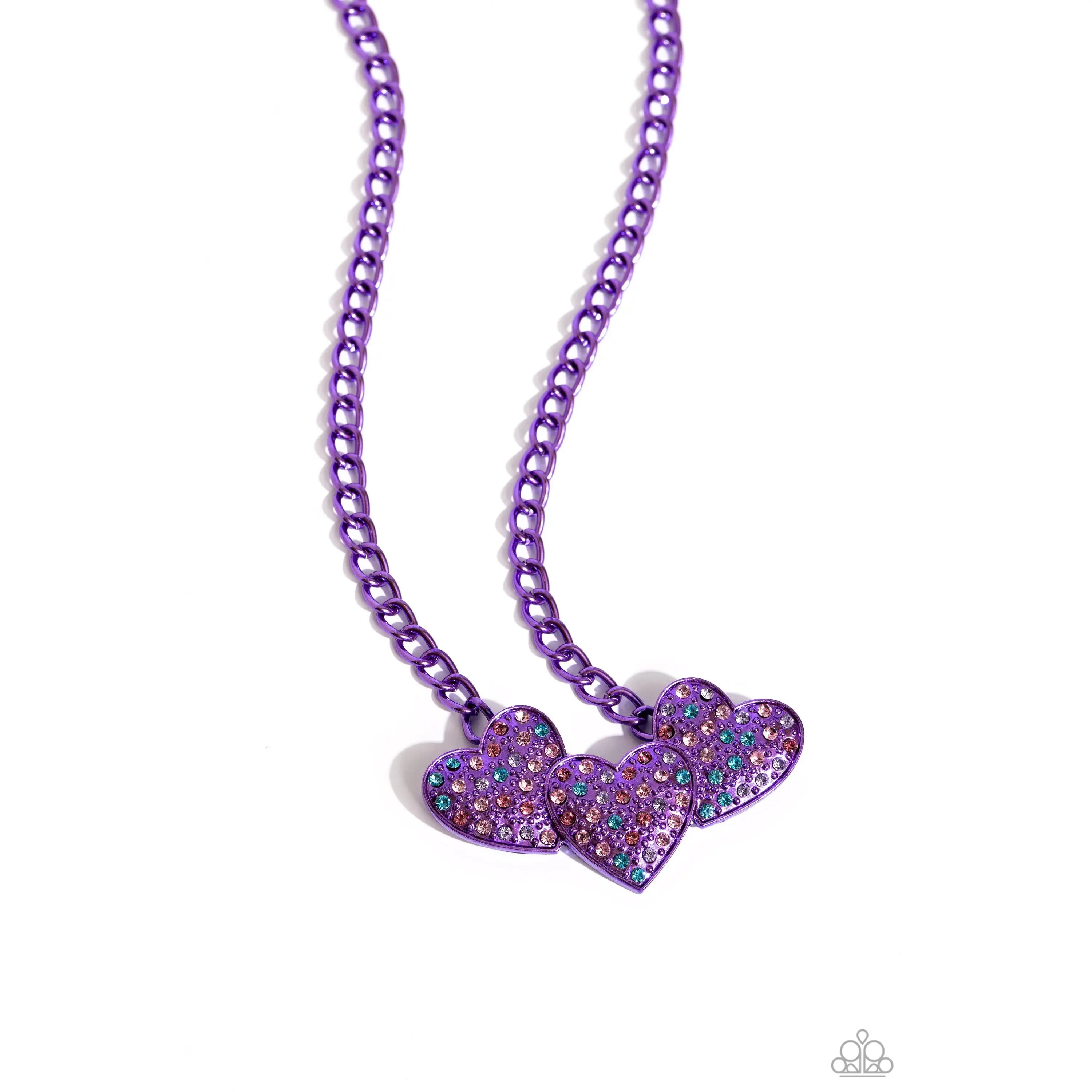 Paparazzi Low-Key Lovestruck - Purple Necklace P2ST-PRXX-160RK