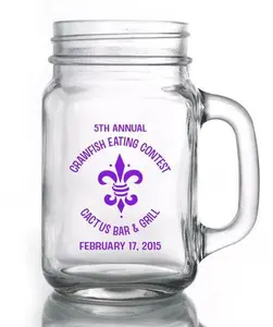 BarConic® Sturdy Traditional Mason Jar Mug, 16.5 oz, 12 Count - Ideal for Tea, Iced Tea, Coffee