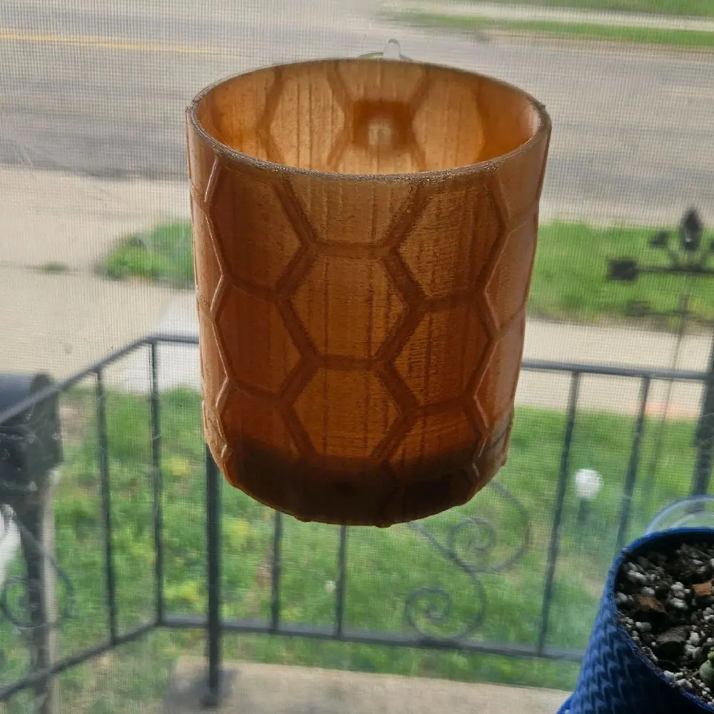 Window Suction Planter 4 Inch — 3D Printed PETG with Magnetic Drip Tray & Drainage for Houseplants