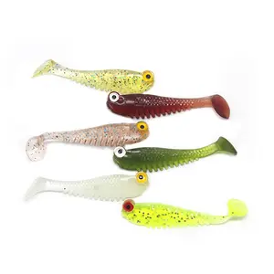 50/100Pcs Glow-in-the-Dark Soft Silicone Fishing Lures, Lead-Free Artificial Baits, Durable Luminous Lures for Night Fishing