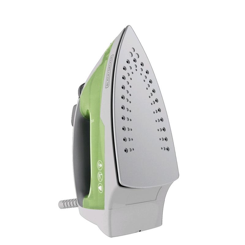 Black+Decker, Easy Steam Compact Iron, IR02V-T Anti-Burn Auto Shut-Off Carry Lock Detachable Water Tank Dry Irons Garment Steamers Steam Generator Irons Steam Irons Coated non-stick Ceramic Stainless Steel