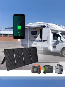 Portable Foldable Solar Charger 60w, USB Type-C Interface, Ideal for Travel RV Camping Fishing Hunting Hiking Outdoor Use, Portable Solar Panels