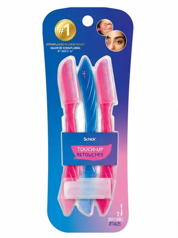 Tool with Precision Cover, 3ct | Dermaplane Razors, Face Razors for Women, Peach Fuzz Remover & Facial Hair Shaver
