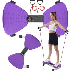 renZEC Waist Twister Machine, Adjustable Exercise Twist Board for Women Men, Noiseless Ab Twister for Home Gym Equipment, 330 lbs Capacity |   Track Time, Reps, Calories with Digital Display