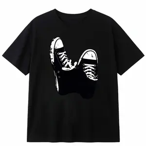 Summer New Simple Printed T-shirt Short Sleeves Round Neck Breathable Cotton Fabric Top Womenswear Day Soft Thick Tshirt Streetwear Crewneck Casual Shortsleeve Basic Fitted Minimalist Shirt Guys New Summer Clothes