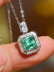 1 PC Elegant Cubic Zirconia Necklace Pendant Modern Fashion Accessories For Women For For Wedding Engagement Party Jewelry Valentine's Day Gift