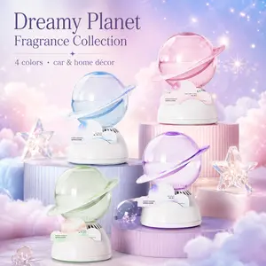 Luxury planet aroma diffuser, featuring high-quality essential oil essence, offers four delightful fragrances for your choice: rose, lemon white, wind chime, and sea salt. It emits a lasting and gentle aroma, filling the space with a sense of comfort.