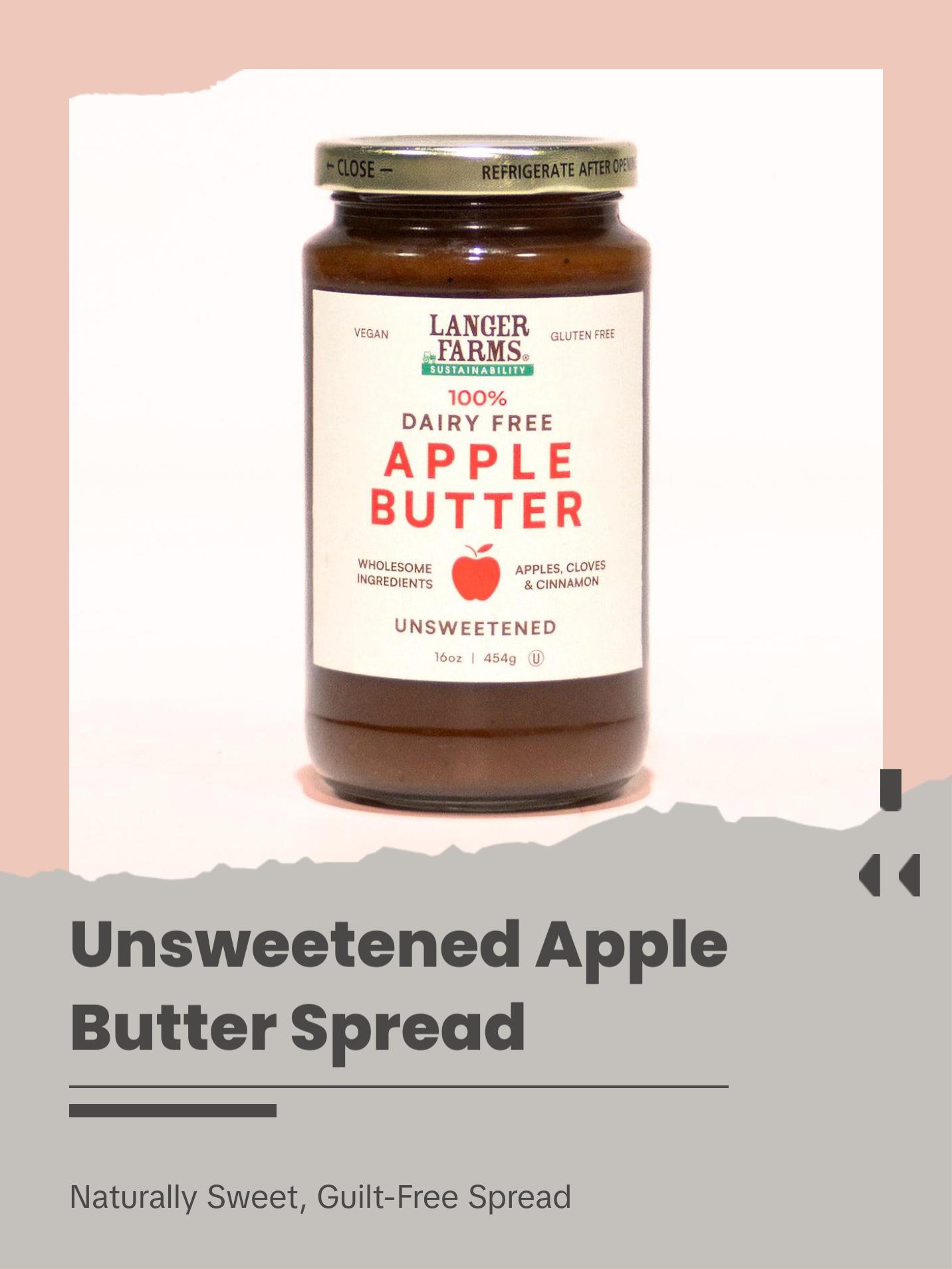 Apple Butter - Plant Based Spread Made with 4 Wholesome Ingredients