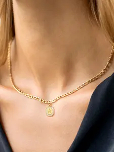 Letter Pendant Necklace for Women, Stainless Steel Chain Necklace, Fashion Jewelry for Party, Daily Decor, Daily Wear Necklace, Trendy All-match & Exquisite Jewelry for Birthday Gift, Letters Necklace