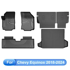 【fathersdaygift】AOMSAZTO 6Pcs Weather Resistant TPE Car Floor Liners, Fit  For 2018-2024 Chevrolet Equinox, Custom Fit, Floor Mats