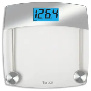 Taylor 6437552 440 lbs Gray Digital Bathroom Scale