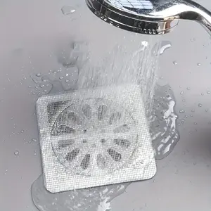 50pcs Self-Adhesive Drain Strainer, Strong Hair & Debris Protection, Prevents Clogs in Bathrooms & Kitchens