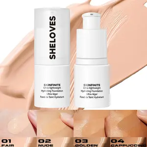 1Pcs Ultral-lightweight Hydrating Liquid Foundation , Long-Lasting Moisturizing Concealer Brightening Base,Sheer to Light Buildable Coverage - Natural Glow Finish,Waterproof, sweat proof, and makeup resistant BB cream moisturizer, women's cosmetics