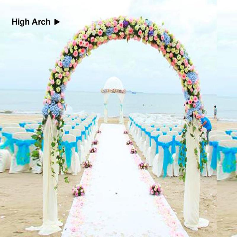 2 Sizes Metal Garden Arch Metal Garden Pavilion Arch - Assemble Freely for Climbing Plant Wedding Decoration - Wide Arbor