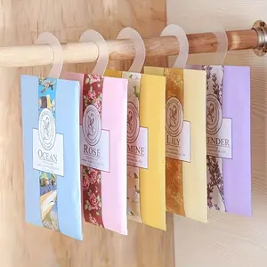5pcs Random Color Hanging Closet Scent Bags, Scented Home Fragrance, Portable Air Freshener, Home Essentials, Apartment Must-Have, Back-To-School Supplies