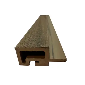 Pale Oak End Cap Slat Exterior 90 degree Trim - Exterior Composite Siding