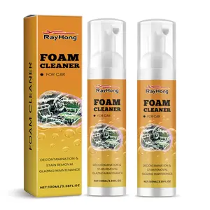Rayhong 2PCS Car Foam Cleaner Car Interior Care Stain Removal Waterproof Maintenance Cleaner Foam Detailing Products Automotive
