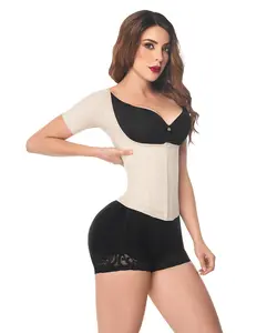Vest Shaper With Short Sleeves, Adjustable Women's Waist Trainer Compression Fabric (O-062)