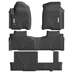OEDRO Floor Mats Compatible with 2021-2024 Chevrolet Tahoe, 2021-2024 GMC Yukon, 2021-2024 Cadillac Escalade 2row Bench Seats