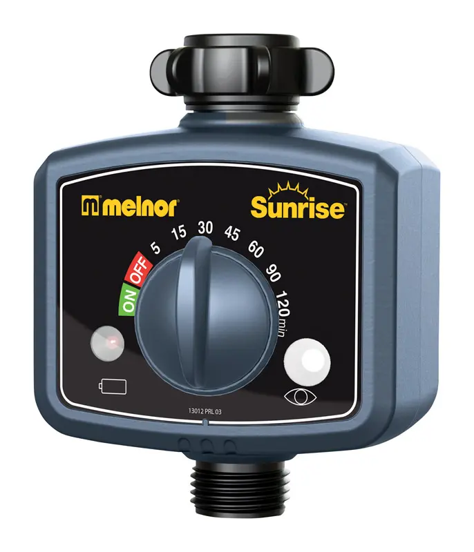 Melnor 7698491 1-Zone Black Battery-Powered Water Timer - 0.58 lbs, All-Seasons Use for Garden Watering & Irrigation, Home Improvement