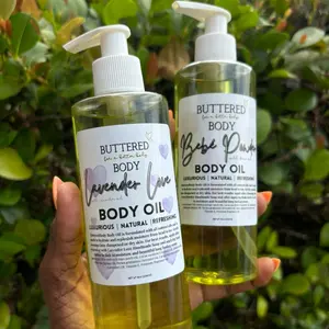 Esthetican made | ButteredBody | Nourishing Body Brushes O.i.l with Jojoba & Vitamin E – Soothing Care for Dry Skin & Eczema – Organic & Vegan Formula