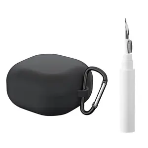 Silicone Case + Cleaning Pen for Galaxy Buds Live/buds Pro/buds 2/buds2 Pro/buds Fe Earbuds, Wide Compatibility, Comfortable Grip, Cute Pure Color