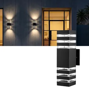 LED Square Up & Down wall Lights, 14inch Outdoor Wall Light, Waterproof IP65 LED Exterior Light for House Patio Garage Garden