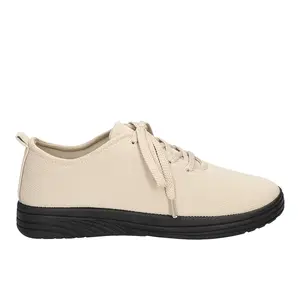 Easy Street Womens Command Lace Up Sneakers Shoes Casual - Beige