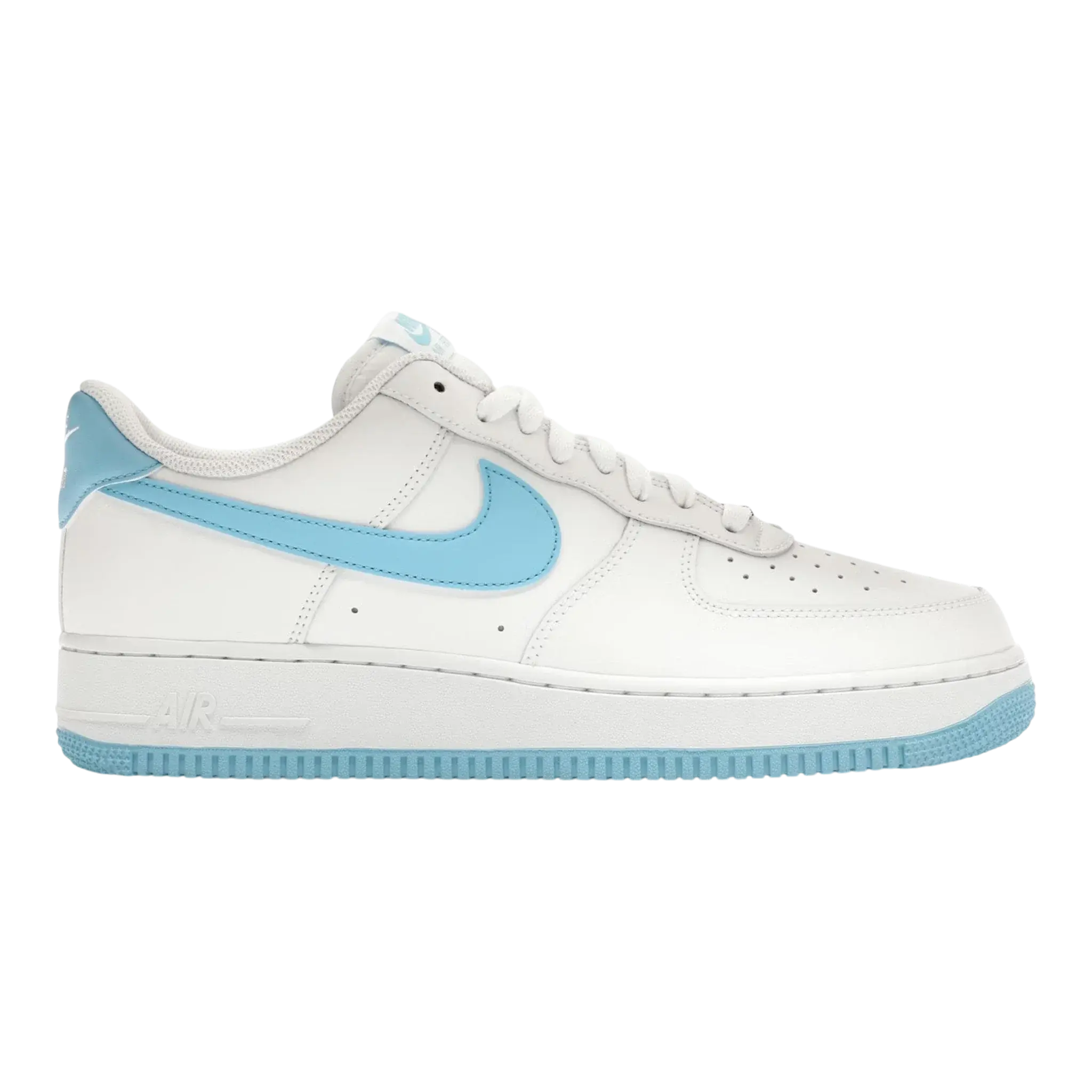Nike Air Force 1 '07 Sneaker in White / Aquarius Blue | Men's Low-Top