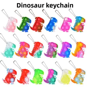 Children's teardrop bag decoration keychain rat exterminator pendant finger press bubble fun stress relief toy