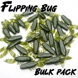 Flipping Bug, 30pk, Bulk pack, Soft Plastic Bait, multiColor, Fishing Lure,Texas rig Bait, Beaver-style Creature Bait