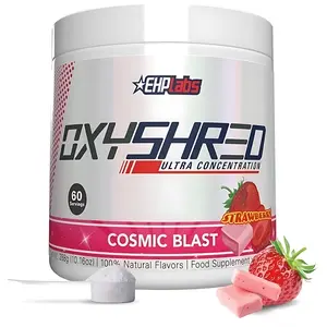 EHPlabs OxyShred Ultra Concentration Pre Workout Powder 60 Serves 15Omg Caffeine Sugar Free Vegan Friendly GlutenFree Men Women Health Fitness Supplements Cosmic BlastFlavor