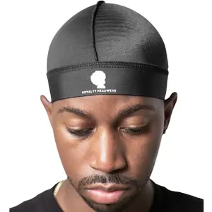 Silky Wave Cap - Soft, Breathable Spandex Compression Skull Cap for Male 360, 540 & 720 Waves, Indoor/Outdoor Men's Fashion Headwear Accessory