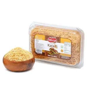BISVUA Premium Roasted Kataifi Pastry 200g (7.1 oz) – Golden Toasted Shredded Fillo Dough for Dubai Chocolate Filling, Pistachio Cream Recipes, Kunafa Dough & Crunchy Dessert w/ Katafi̇ and Knafeh