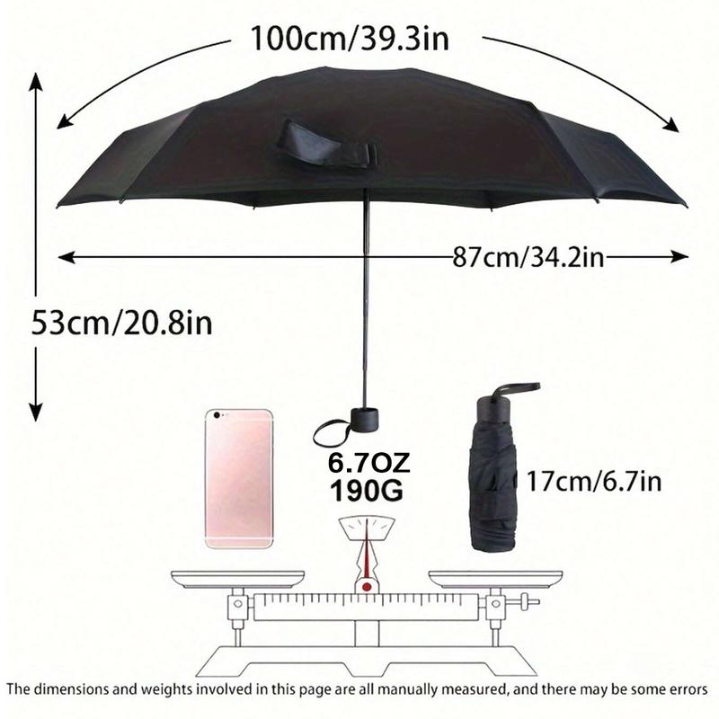 Mini Portable 50% UV Sun Umbrella Lightweight Compact Foldable Windproof Travel Outdoor Essential for Beach Picnic Durable Fabric Easy Carry Daily Adventure Sun Protection Fits in Bag